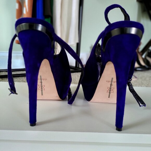 Dolce Vita Suede Open-Toe Sling Back Heel - Picture 5 of 8